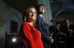 Justin Trudeau nombra a Chrystia Freeland como nueva ministra de Finanzas de Canadá