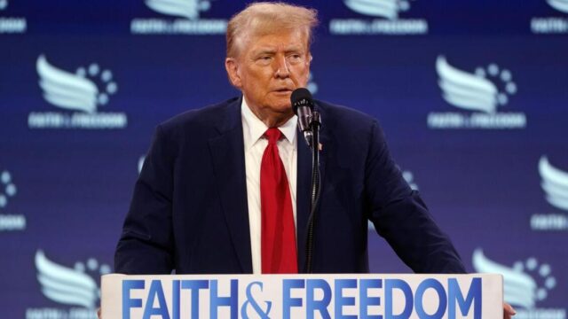 Former US President Trump attends Faith & Freedom Coalition's 2024 Road to Majority Conference
